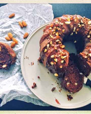 Veganer Schokokuchen, Veganes Rezept, Kuchen, backen