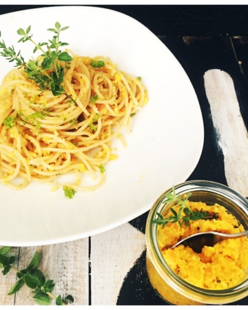 karottenpesto, pesto, spaghetti, foodwerk.ch