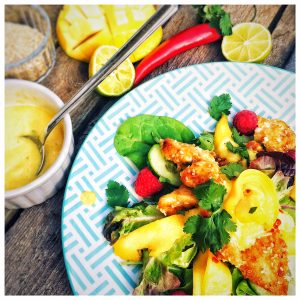 Hähnchen, Mango, Salat, foodwerk.ch