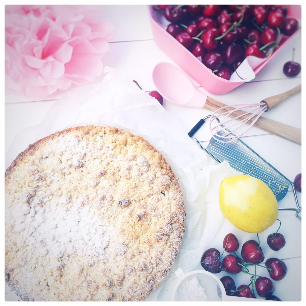 Kirschenkuchen, Streusel, foodwerk.ch