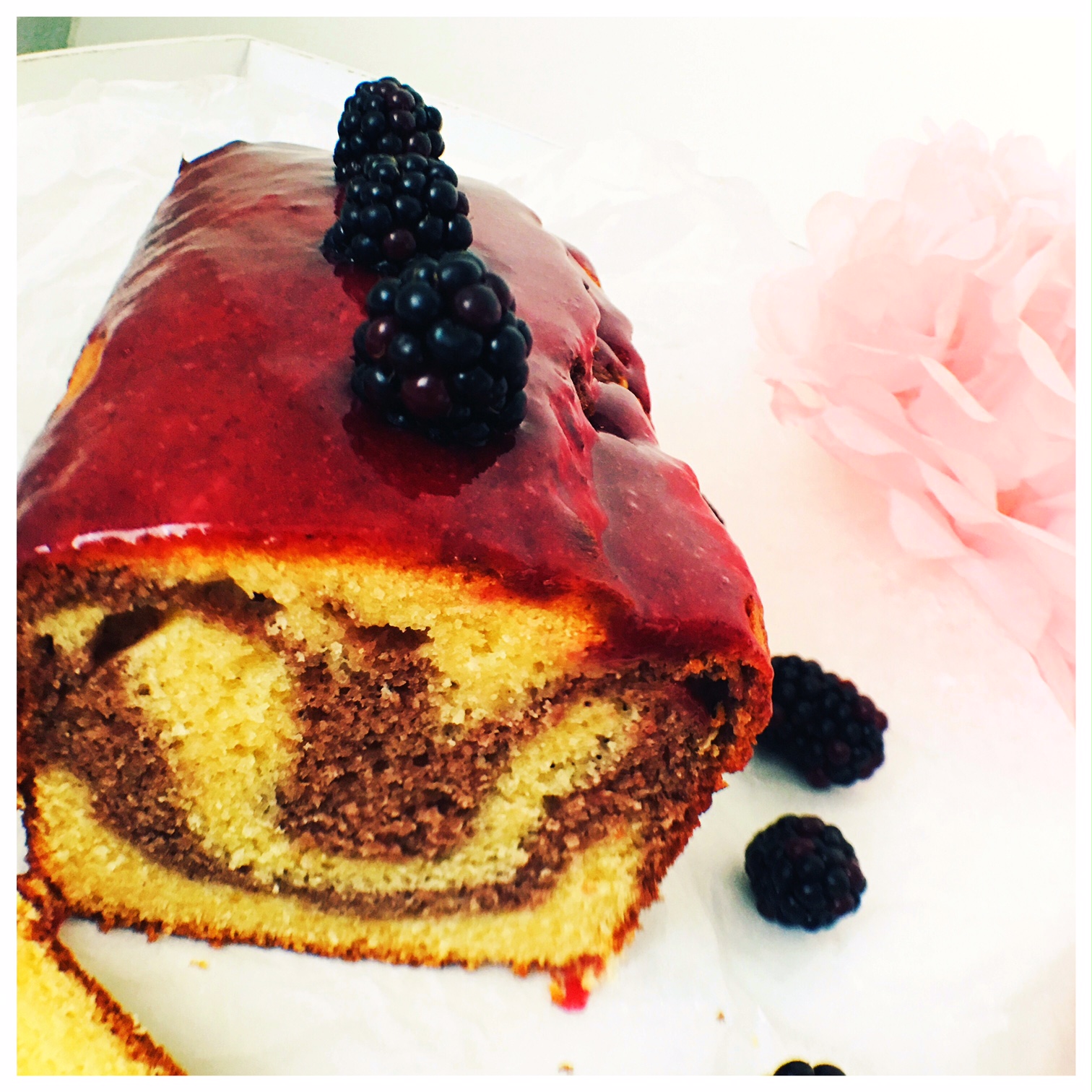 marmor, cake, Brombeeren, foodwerk.ch