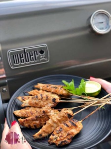 Sate Spiesse mit Hähnchen vom Weber Grill