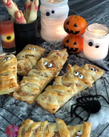 Halloween Snack aus Blätterteig