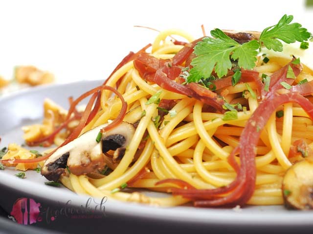 Bünder Spaghetti mit Bünderfleisch