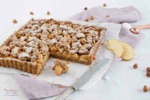 Merlene Sweetthings Apfel Haselnuss Streusel Tarte