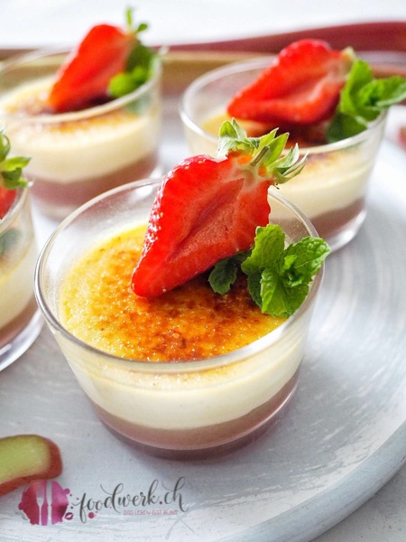Creme brûlée mit Rhabarber, einfach unwiderstehlich | Food-Blog Schweiz ...