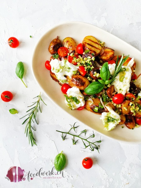 Grill Kartoffelsalat mit Burrata