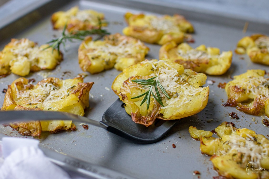 Princess Smashed Potatoes