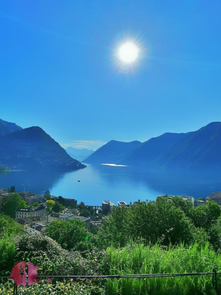 Ristorante Principe Leopoldo Panorama auf Luganer See