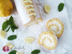 Roulade und Zitronen von oben