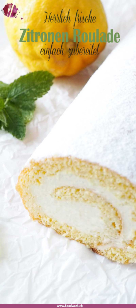 Zitronen Roulade mit Lemon Curd