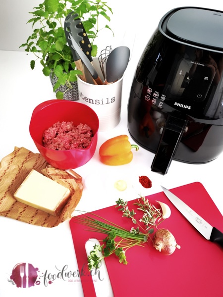 Zutaten vor Philips Airfryer