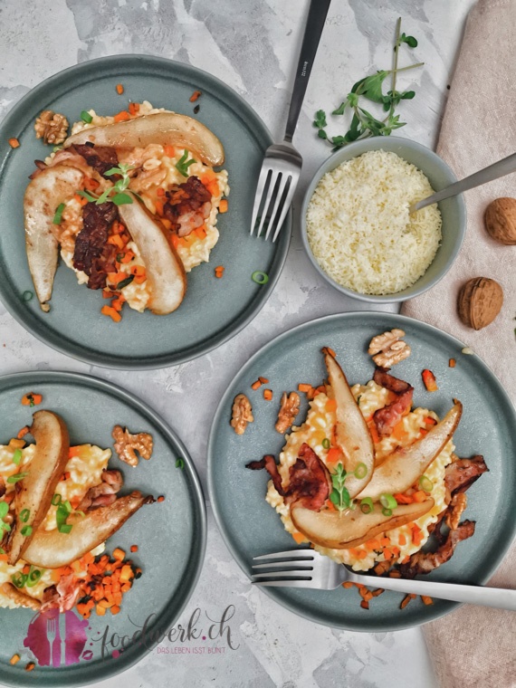 Risotto mit Kürbis und Birnen