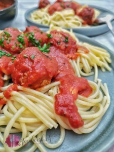 Haferflocken Polpette mit Spaghetti 1