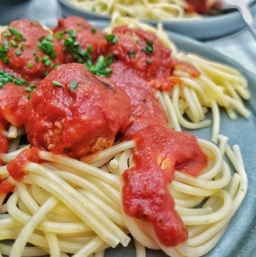 Haferflocken Polpette mit Spaghetti 1