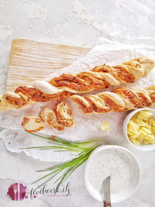 Dinkel und Schnitlauch Twist Brot