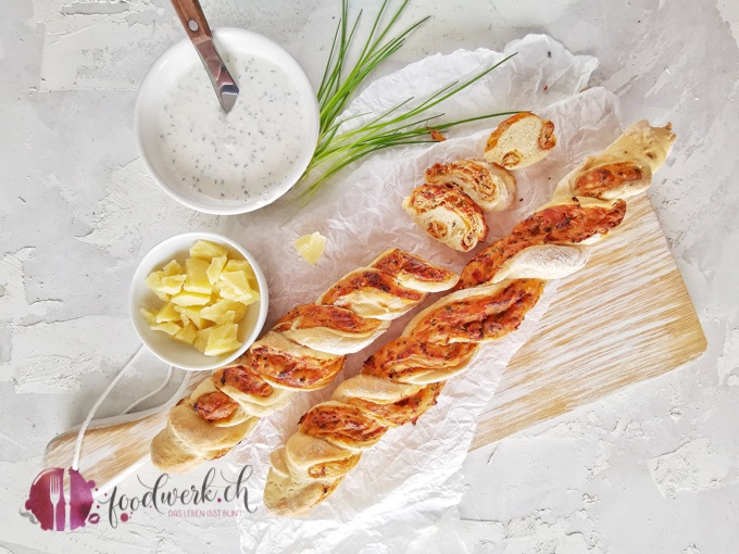 Schnittlauch und Dinkel Twist Brot