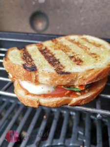 Grill Sandwich auf Grill