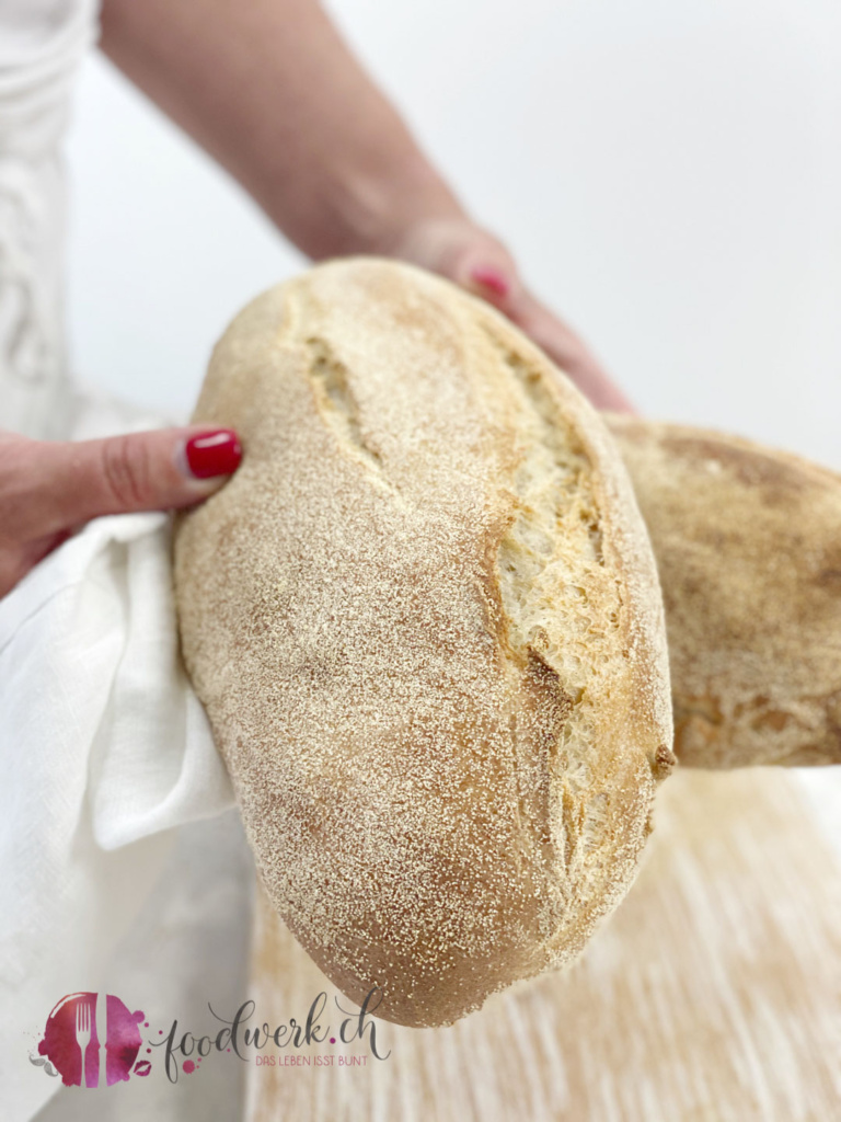 gebackenes Ciabatta Brot, der italienische Brot Klassiker