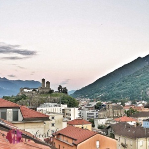 Sicht vom Hotel auf die Castell Grande