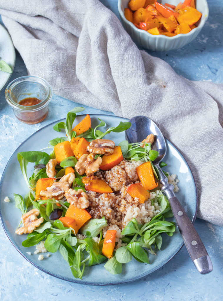 Kürbissalat mit Couscous von Naschen mit der Erdbeerqueen