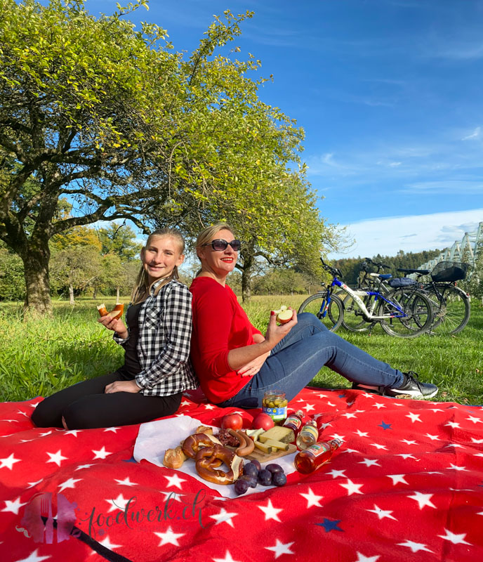 Picknick auf der Radtour