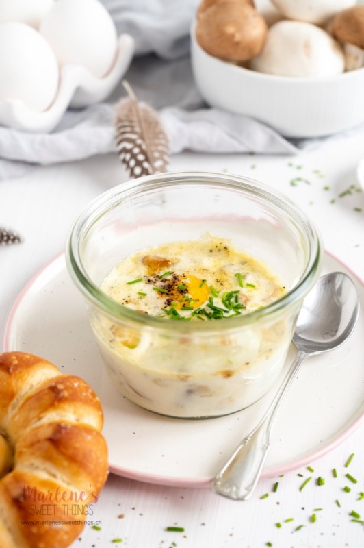 Oeuf au cocotte mit Pilzen - Marlenes Sweet things