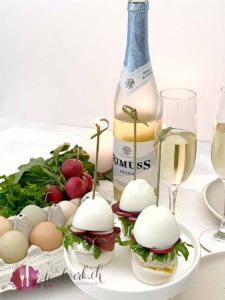Eier Sandwich mit Rimuss fresh
