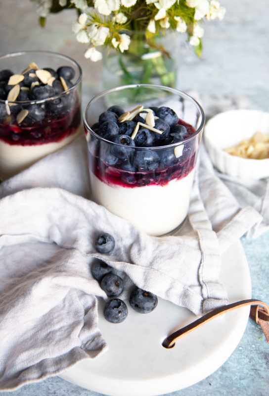 Blaubeer Dessert im Glas von naschen mit der Erdbeerqueen