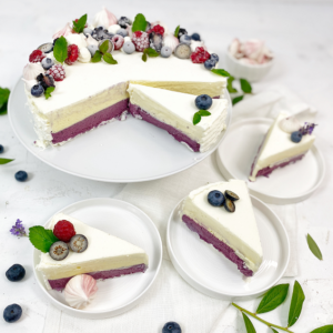 Beitragsbild Vacherin Blaubeer Eistorte