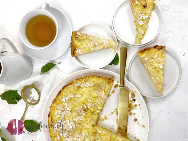 Lenzburger Landfrauenkuchen mit Apfel und Mandel