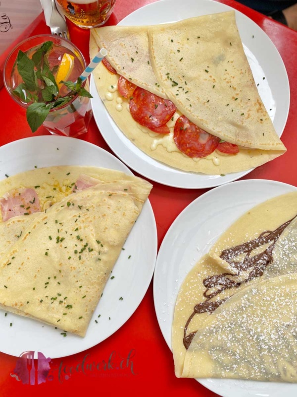 Feine Crepes in der la creperie in Aarau