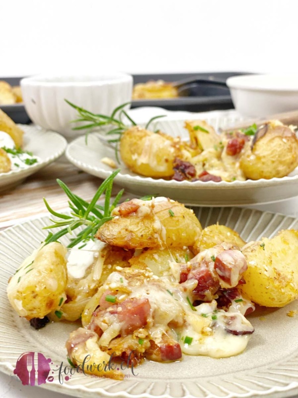 Blechkartoffeln mit Raclettekäse