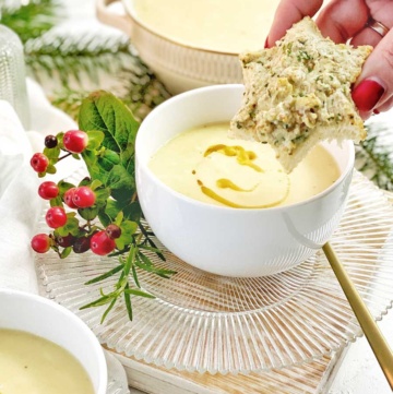 Pastinaken Suppe mit Knusperstern