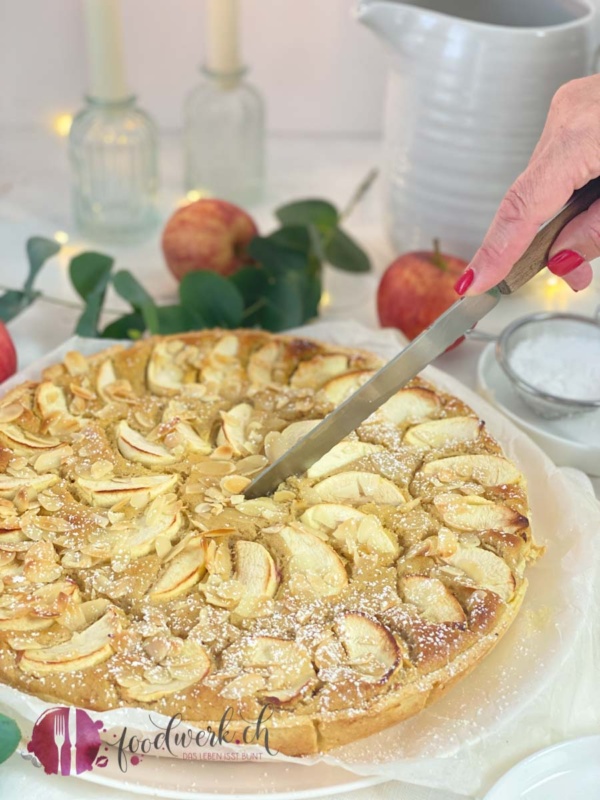 Ribelmais Zimt Kuchen mit Apfel