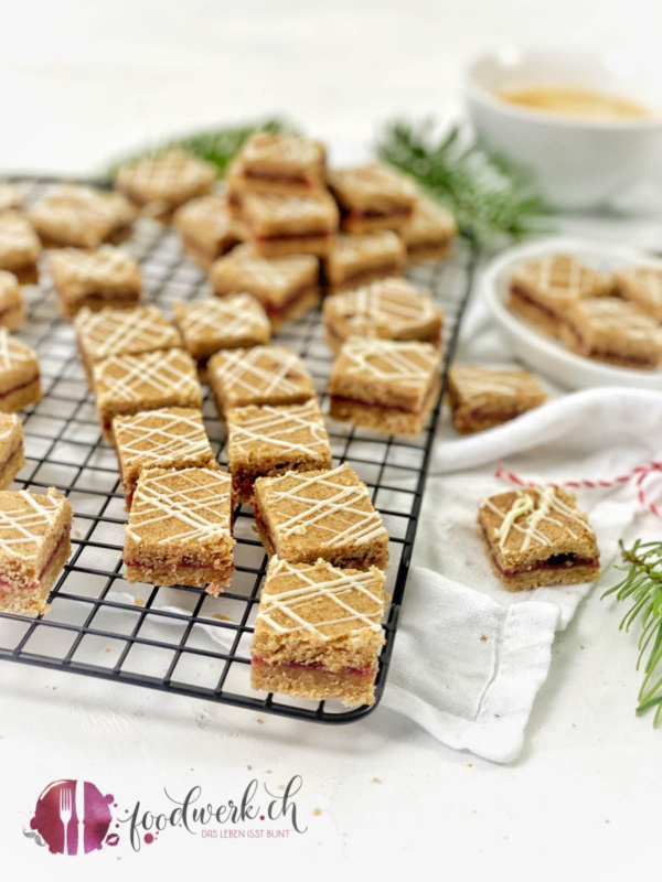 Zimt Schnittchen mit Frucht Füllung