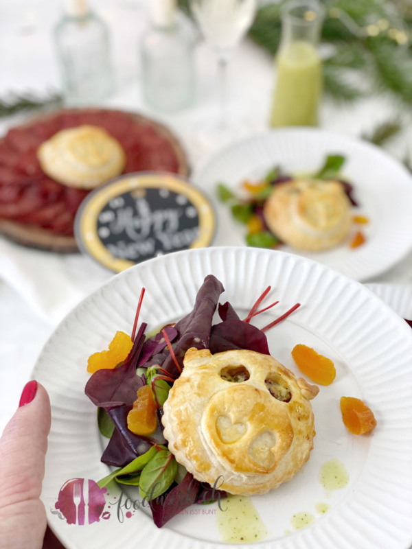 Blätterteigschweinchen mit Walliser Trockenfleisch IGP