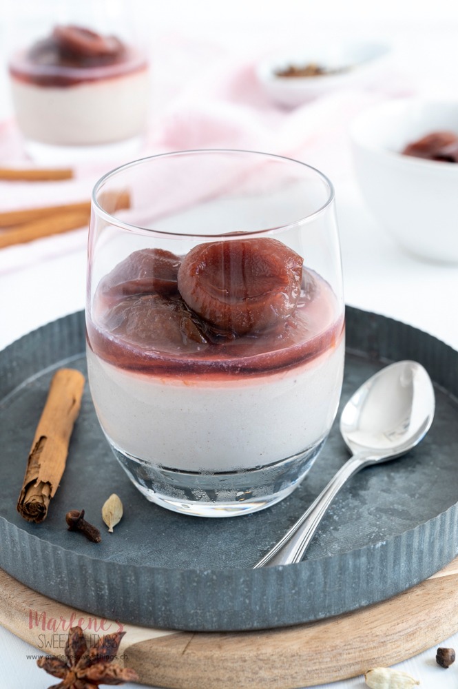 Veganes Cashew Panna Cotta