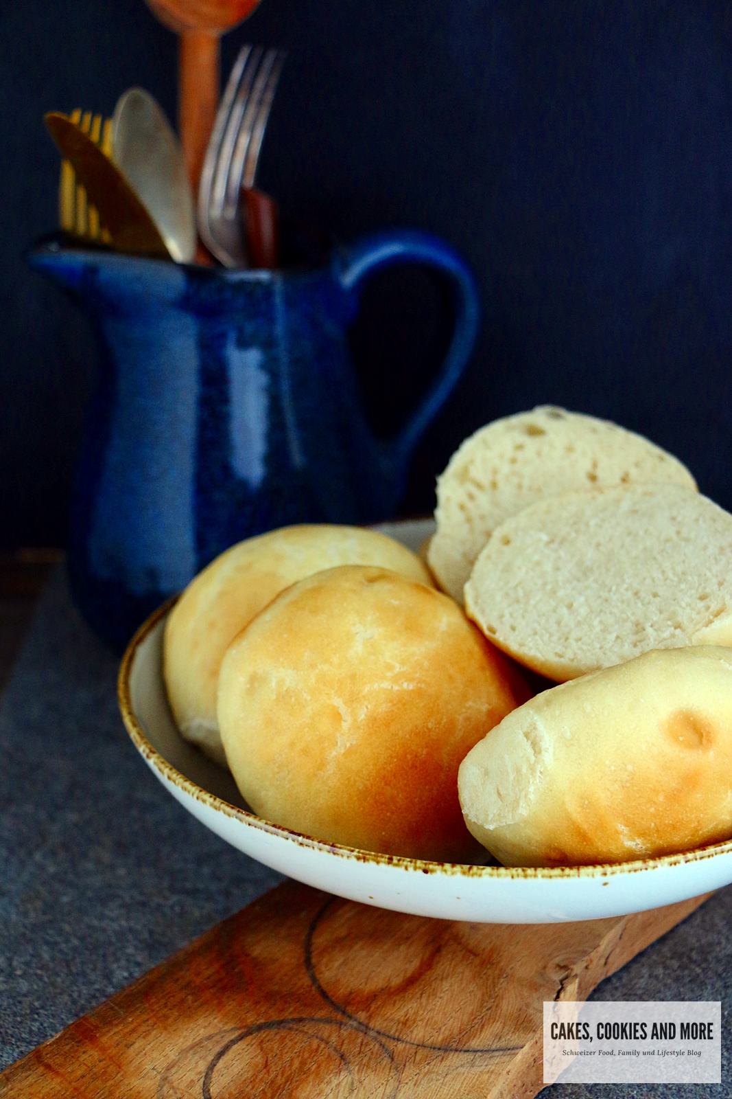 Vegane fluffige Hamburger Brötchen