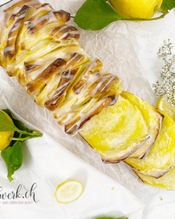 Fluffiges Zupfbrot mit Lemoncurd