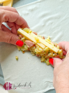 Raclette Kaese einpacken