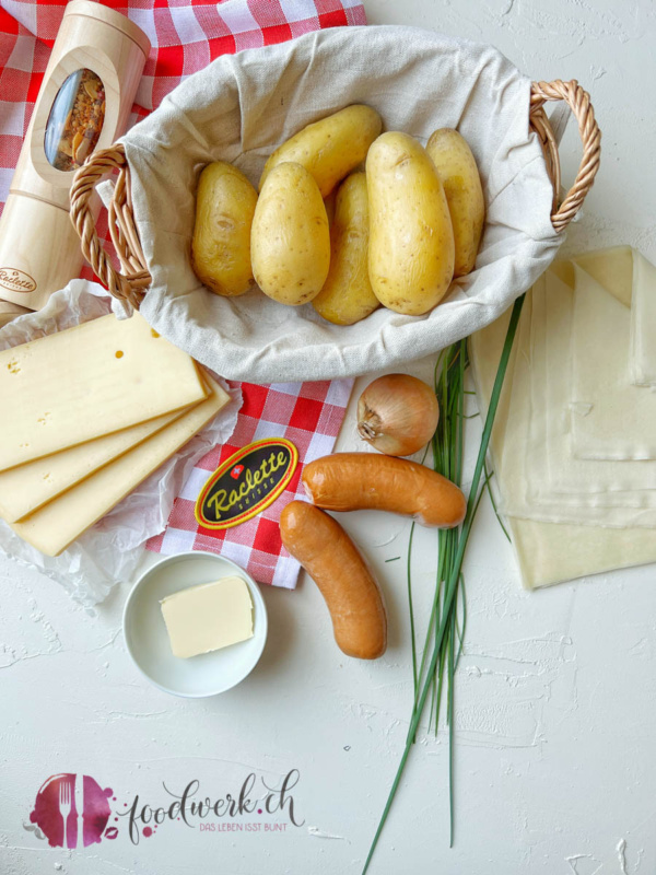 Zutaten für die Raclette-Rösti-Rolls