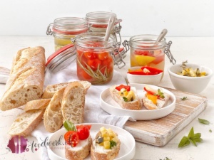 Fermentierte Gemüse mit Bro und Frischkäse