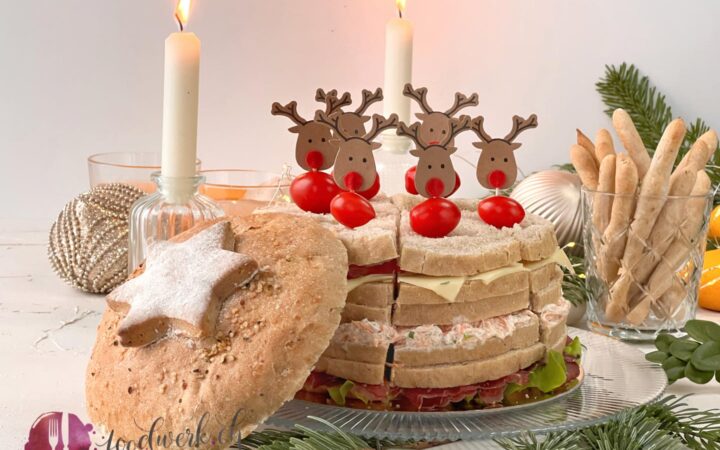 Gefülltes Party Brot mit Spiessen