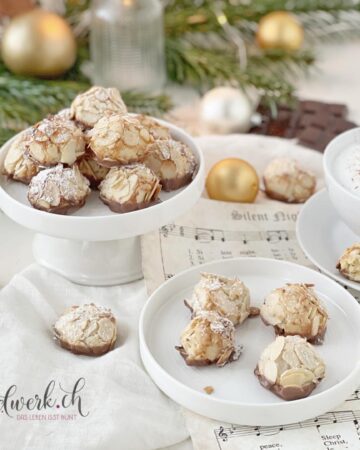 Marzipan Güpfi mit Schokolade