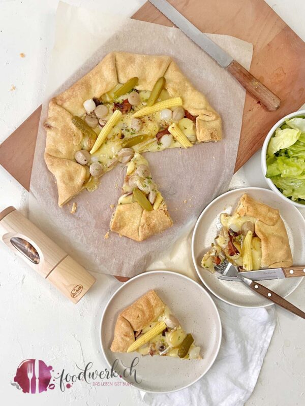 Raclette Galette mit Schweizer Raclette Käse