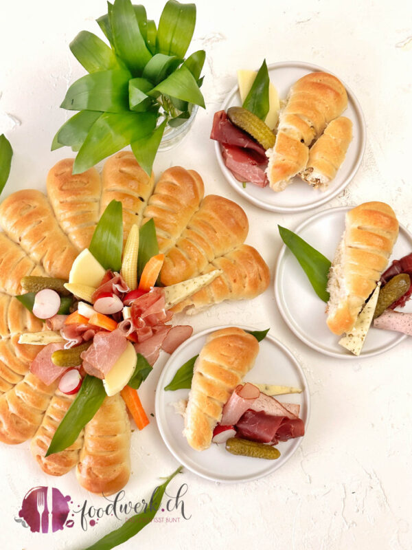 Bärlauch Kranz 6 Bärlauch Hefekranz mit Charcuterie aus der Migros