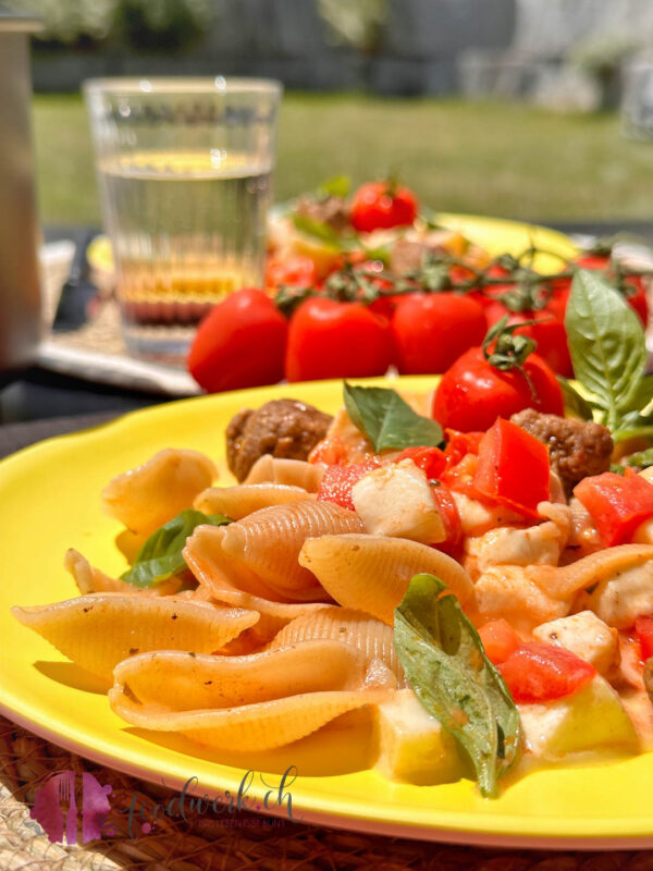 Pasta Capreser Art auf dem Camping